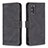 Leather Case Stands Flip Cover Holder B05F for Samsung Galaxy S20 5G Black