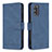 Leather Case Stands Flip Cover Holder B05F for Samsung Galaxy S20 5G Blue