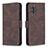 Leather Case Stands Flip Cover Holder B05F for Samsung Galaxy S20 5G Brown