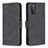 Leather Case Stands Flip Cover Holder B05F for Samsung Galaxy S20 FE (2022) 5G Black