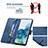 Leather Case Stands Flip Cover Holder B05F for Samsung Galaxy S20 Plus 5G