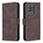 Leather Case Stands Flip Cover Holder B05F for Samsung Galaxy S20 Ultra Brown