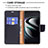 Leather Case Stands Flip Cover Holder B05F for Samsung Galaxy S21 FE 5G