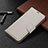 Leather Case Stands Flip Cover Holder B05F for Samsung Galaxy S21 FE 5G White