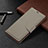 Leather Case Stands Flip Cover Holder B05F for Samsung Galaxy S21 Ultra 5G