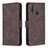 Leather Case Stands Flip Cover Holder B05F for Vivo Y12 Brown