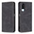 Leather Case Stands Flip Cover Holder B05F for Vivo Y31 (2021) Black