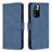 Leather Case Stands Flip Cover Holder B05F for Xiaomi Mi 11i 5G (2022) Blue