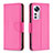 Leather Case Stands Flip Cover Holder B05F for Xiaomi Mi 12S 5G Hot Pink