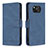 Leather Case Stands Flip Cover Holder B05F for Xiaomi Poco X3 Pro Blue