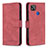 Leather Case Stands Flip Cover Holder B05F for Xiaomi Redmi 9 Activ Red