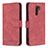 Leather Case Stands Flip Cover Holder B05F for Xiaomi Redmi 9 Prime India Red