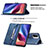 Leather Case Stands Flip Cover Holder B05F for Xiaomi Redmi K40 Pro 5G