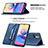 Leather Case Stands Flip Cover Holder B05F for Xiaomi Redmi Note 10 5G