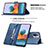 Leather Case Stands Flip Cover Holder B05F for Xiaomi Redmi Note 10 Pro 4G