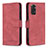 Leather Case Stands Flip Cover Holder B05F for Xiaomi Redmi Note 11S 4G Red