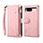 Leather Case Stands Flip Cover Holder B05S for Google Pixel 8 5G Rose Gold