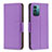 Leather Case Stands Flip Cover Holder B06F for Nokia G21 Purple