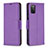 Leather Case Stands Flip Cover Holder B06F for Samsung Galaxy A02s Purple