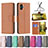 Leather Case Stands Flip Cover Holder B06F for Samsung Galaxy A04 4G