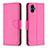 Leather Case Stands Flip Cover Holder B06F for Samsung Galaxy A04E Hot Pink