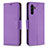 Leather Case Stands Flip Cover Holder B06F for Samsung Galaxy A04s Purple