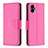 Leather Case Stands Flip Cover Holder B06F for Samsung Galaxy A05 Hot Pink