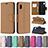 Leather Case Stands Flip Cover Holder B06F for Samsung Galaxy A10e