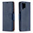 Leather Case Stands Flip Cover Holder B06F for Samsung Galaxy A12 5G Blue