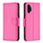 Leather Case Stands Flip Cover Holder B06F for Samsung Galaxy A13 4G Hot Pink