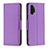 Leather Case Stands Flip Cover Holder B06F for Samsung Galaxy A13 4G Purple