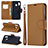 Leather Case Stands Flip Cover Holder B06F for Samsung Galaxy A20