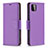 Leather Case Stands Flip Cover Holder B06F for Samsung Galaxy A22s 5G Purple