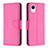 Leather Case Stands Flip Cover Holder B06F for Samsung Galaxy A23 5G SC-56C Hot Pink