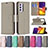 Leather Case Stands Flip Cover Holder B06F for Samsung Galaxy A24 4G