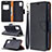 Leather Case Stands Flip Cover Holder B06F for Samsung Galaxy A31