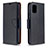 Leather Case Stands Flip Cover Holder B06F for Samsung Galaxy A31 Black