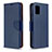 Leather Case Stands Flip Cover Holder B06F for Samsung Galaxy A31 Blue