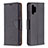 Leather Case Stands Flip Cover Holder B06F for Samsung Galaxy A32 5G Black