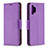 Leather Case Stands Flip Cover Holder B06F for Samsung Galaxy A32 5G Purple