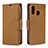 Leather Case Stands Flip Cover Holder B06F for Samsung Galaxy A40