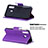 Leather Case Stands Flip Cover Holder B06F for Samsung Galaxy A40s