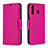 Leather Case Stands Flip Cover Holder B06F for Samsung Galaxy A40s Hot Pink