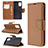 Leather Case Stands Flip Cover Holder B06F for Samsung Galaxy A41