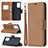 Leather Case Stands Flip Cover Holder B06F for Samsung Galaxy A52 4G