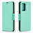 Leather Case Stands Flip Cover Holder B06F for Samsung Galaxy A52s 5G Green