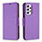 Leather Case Stands Flip Cover Holder B06F for Samsung Galaxy A53 5G Purple