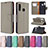 Leather Case Stands Flip Cover Holder B06F for Samsung Galaxy A70E