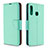 Leather Case Stands Flip Cover Holder B06F for Samsung Galaxy A70E Green