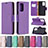 Leather Case Stands Flip Cover Holder B06F for Samsung Galaxy A72 5G